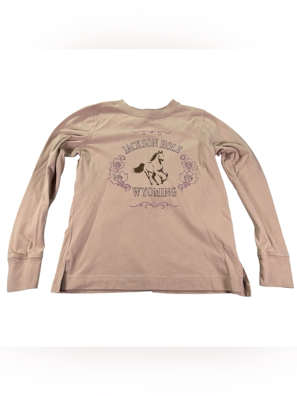Abercrombie Kids Jackson Hole Wyoming Horse Graphic Tee Girls 15/16 Equestrian